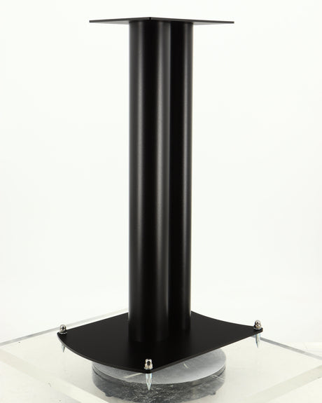 Front right angle of a used Atacama Nexus 600 Speaker Stand in a satin black finish 
