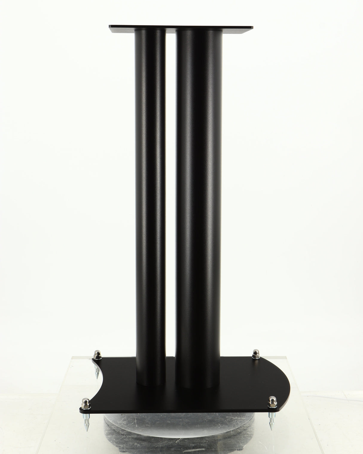 Left side view of a used Atacama Nexus 600 Speaker Stand in a satin black finish 