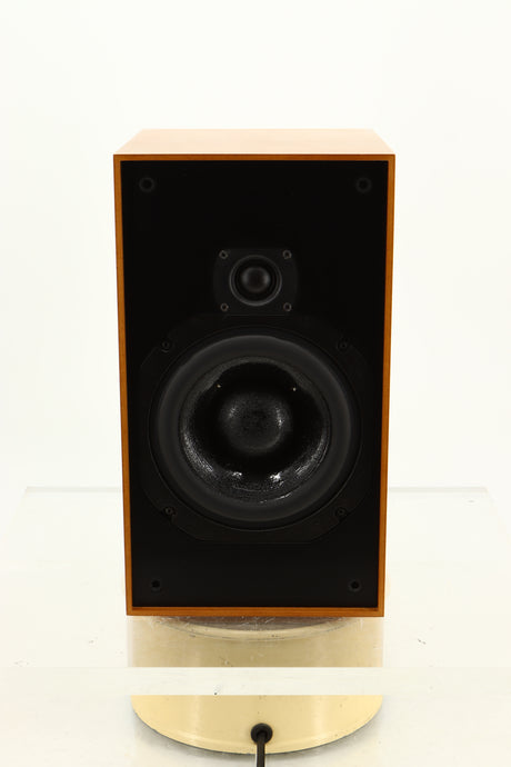 Front view of a used ATC SCM12 Standmount Speaker in Cherry finish