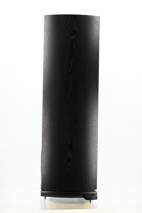 Side view of a used ATC SCM40 Floorstanding Speaker in Black Ash finish