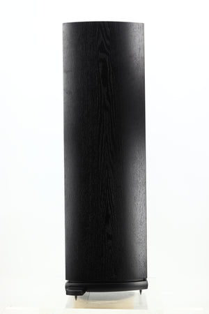 Side view of a used ATC SCM40 Floorstanding Speaker in Black Ash finish