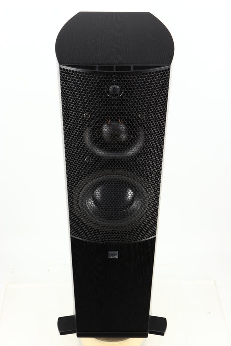 Top view of a used ATC SCM40 Floorstanding Speaker in Black Ash finish