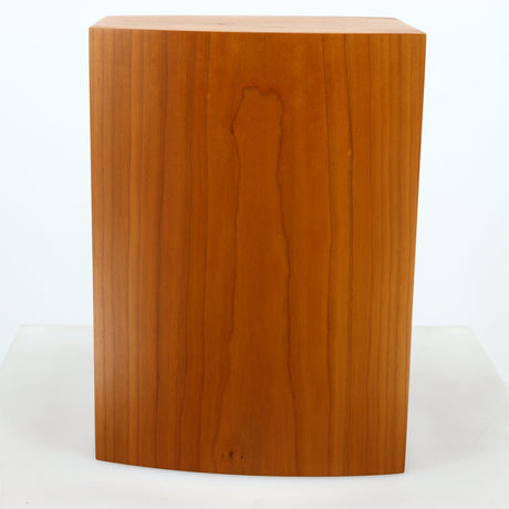 Left side view of a used ATC SCM7 Standmount Speaker in a cherry finish