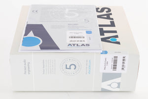 Box for a used Atlas Ailsa XLR Interconnect Cable 1.5m showing Manual