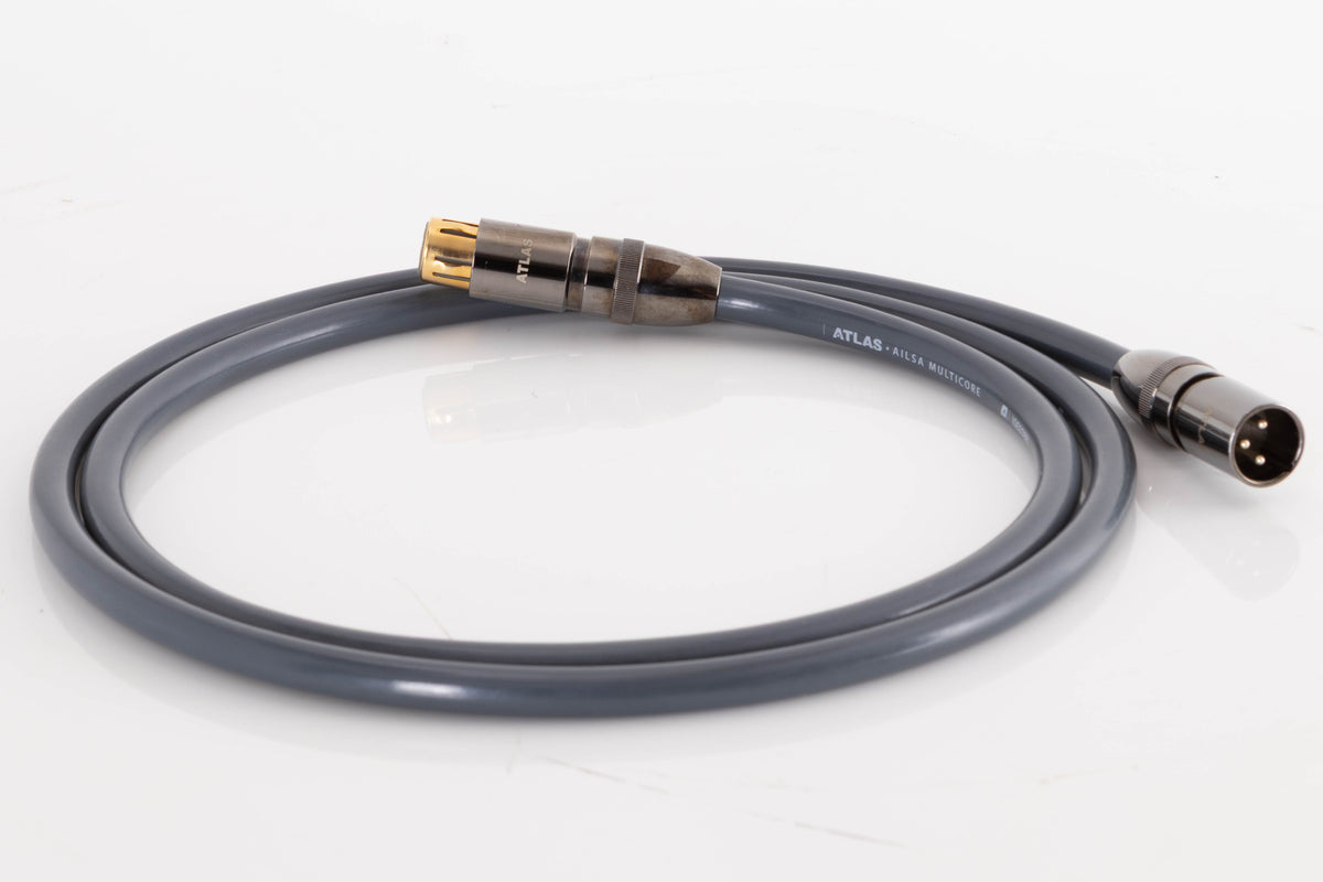 Right side view of a used Atlas Ailsa XLR Interconnect Cable 1.5m 