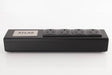Front view of a used Atlas EOS Modular 4-Way Mains Block in a Black finish