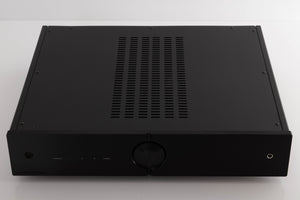 Top of a used Audio Analogue AACento Integrated Amplifier in a Black finish 