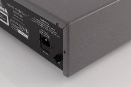 Rear right corner view of a used Audio Analogue Maestro CD Player in Silver