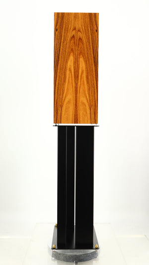 Left side view of a used Audio Note AN-K/SPe Standmount Speaker W/ Stand in a palisander finish