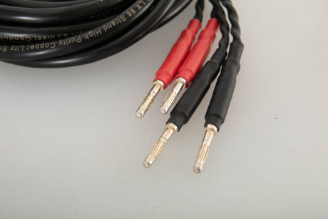 Close up view of a used Audio Note AN-LEXUS LX Bi-Wire 2.0m Speaker Cable