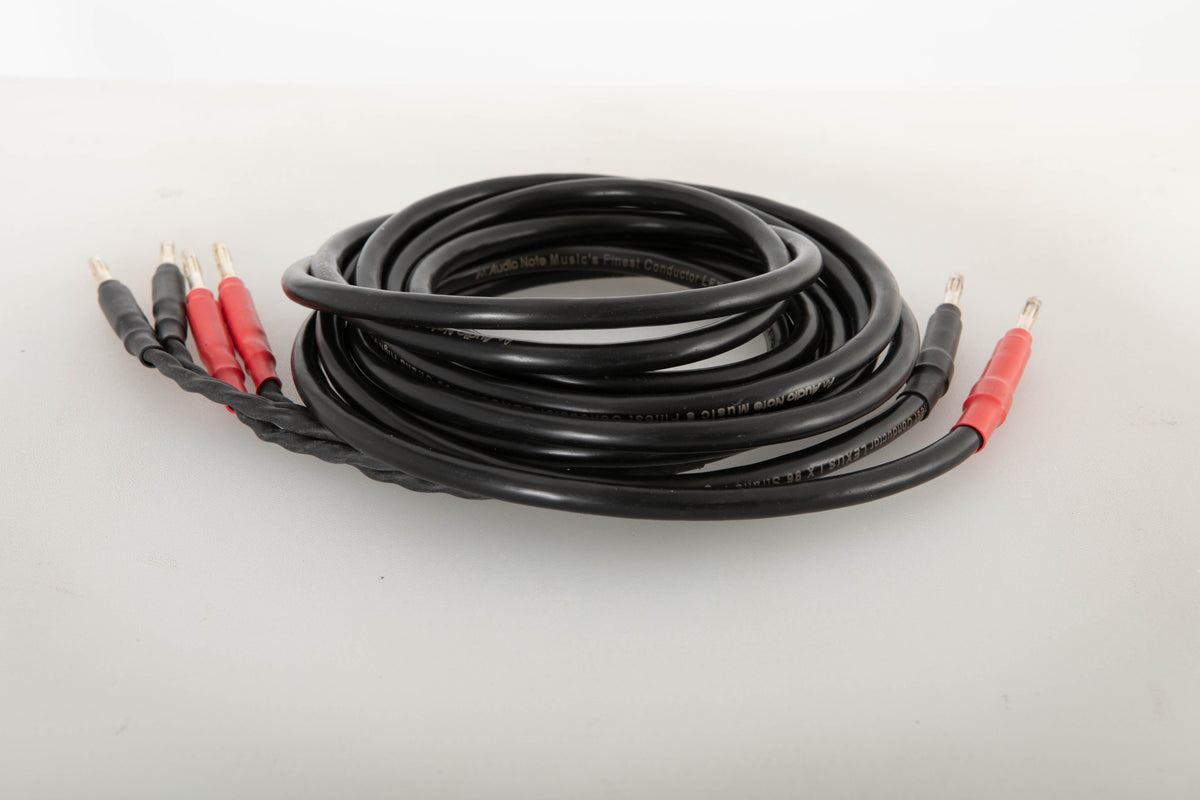 Side view of a used Audio Note AN-LEXUS LX Bi-Wire 2.0m Speaker Cable