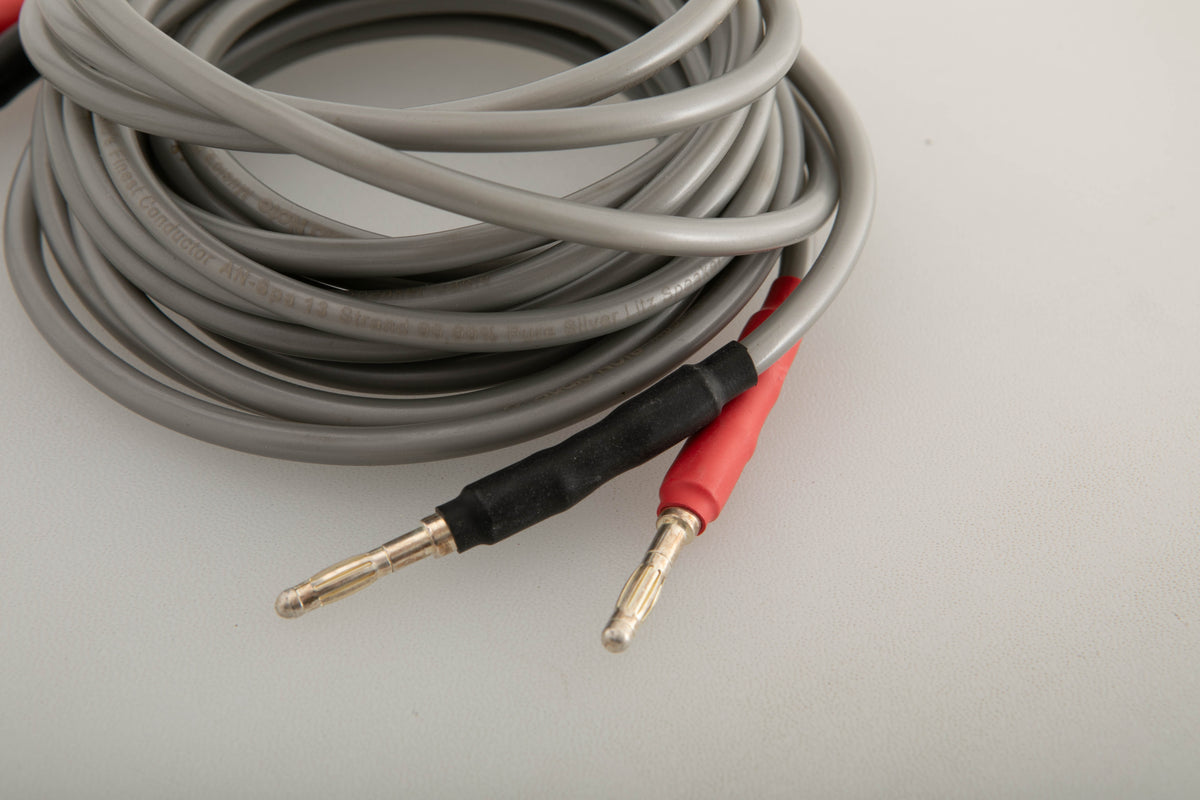 Close up view of a used Audio Note AN-SPa 2.5m Speaker Cable 