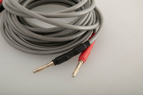 Close up view of a used Audio Note AN-SPa 2.5m Speaker Cable 