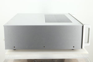 Side view of a used Audio Research DSi200 Integrated Amplifier in silver finish 