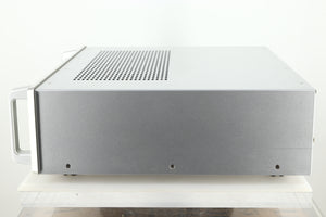 Side view of a used Audio Research DSi200 Integrated Amplifier in silver finish 