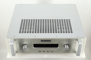 Top view of a used Audio Research DSi200 Integrated Amplifier in silver finish 