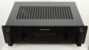Top of a used Audio Research LS17SE Pre Amplifier in a black finish