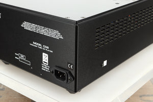 Rear right corner view of a used Audio Research Reference CD8 CD Player in silver finish 