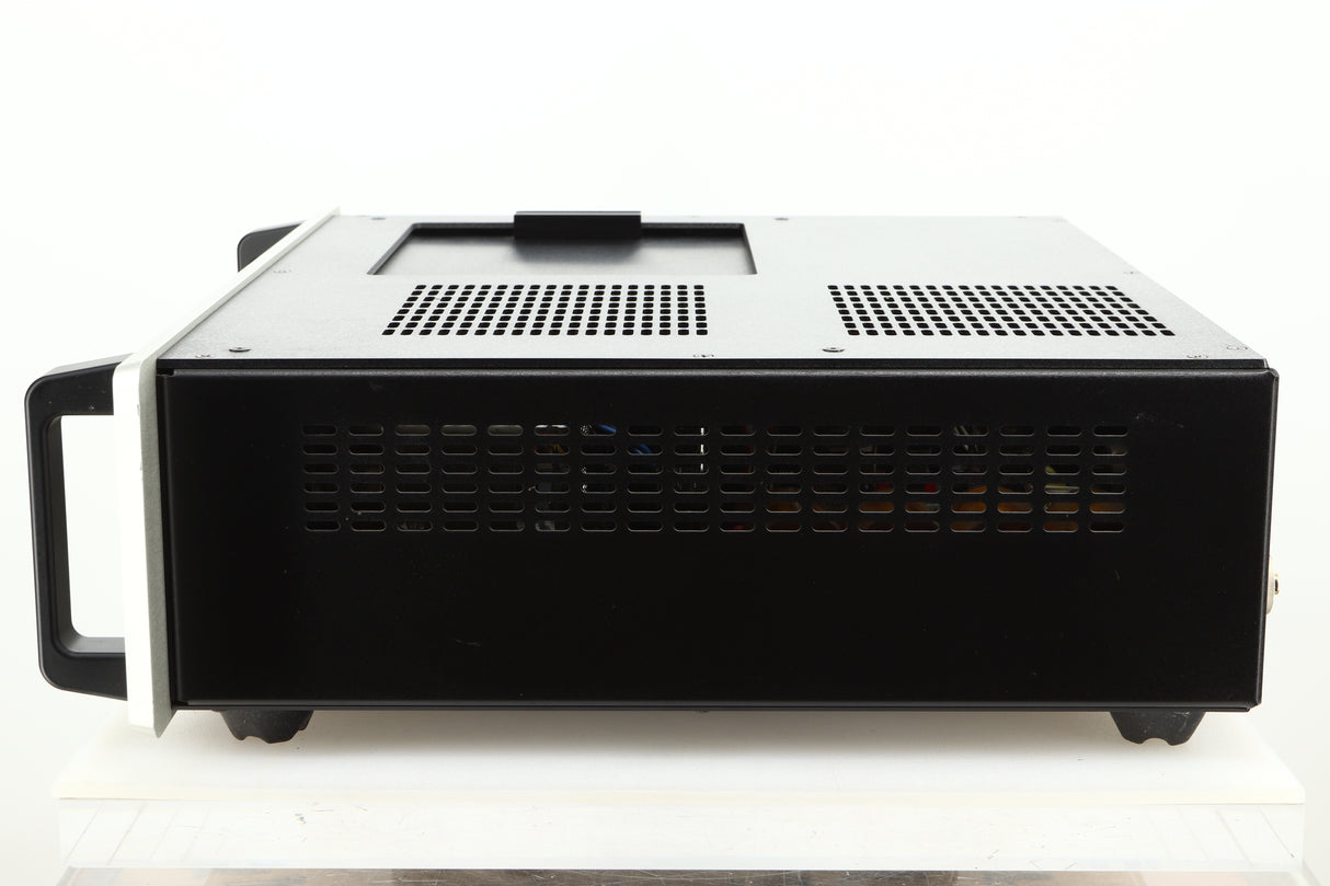 Side view of a used Audio Research Reference CD8 CD Player in silver finish 