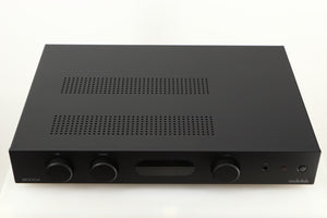 Top view of a used Audiolab 6000A Integrated Amplifier in Black finish
