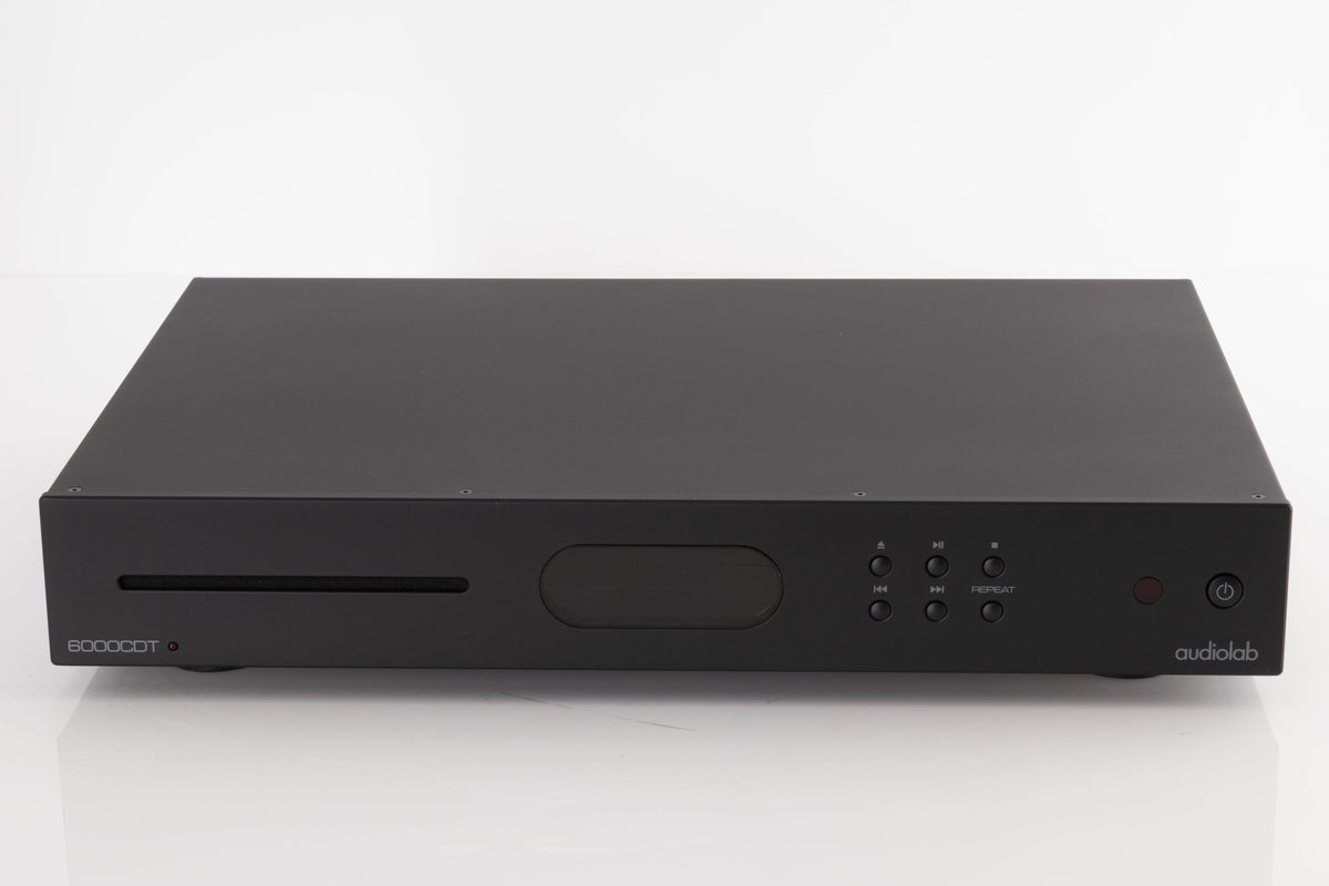 Front view of a used Audiolab 6000CDT CD Transport in a Black finish