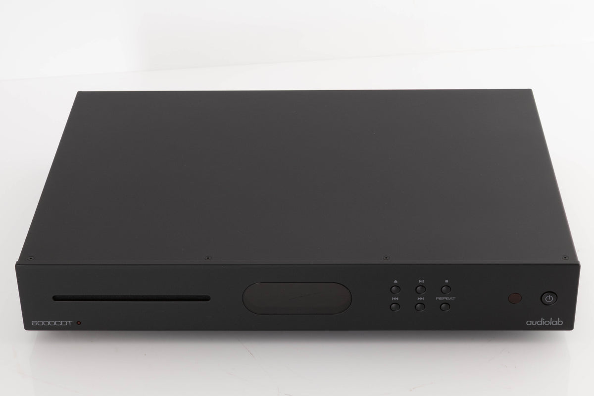 Top of a used Audiolab 6000CDT CD Transport in a Black finish