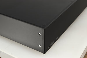 Front left corner of a used Audiolab 6000N Network Streamer in a black finish