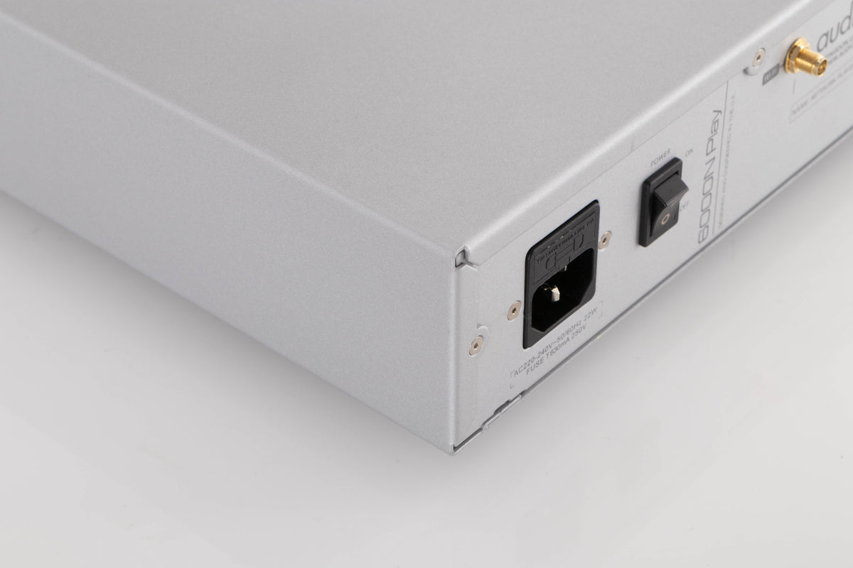 Rear right corner of a used Audiolab 6000N Play Network Streamer in a Silver finish
