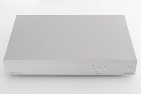 Top of a used Audiolab 6000N Play Network Streamer in a Silver finish