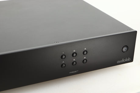 Close up view of a used Audiolab 6000N Streamer in Black finish