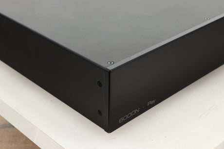 Front left corner view of a used Audiolab 6000N Streamer in Black finish