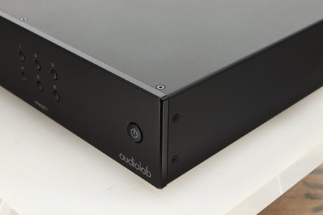 Front right corner view of a used Audiolab 6000N Streamer in Black finish