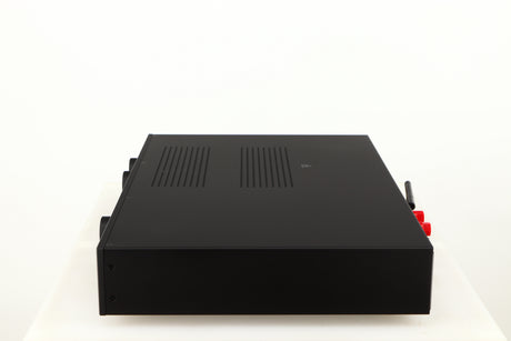 Right side view of a used Audiolab 7000A Integrated Amplifier in a black finish