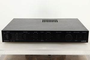 Front view of a used Audiolab 8000A Integrated Amplifier in Black finish