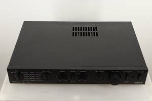 Top view of a used Audiolab 8000A Integrated Amplifier in Black finish