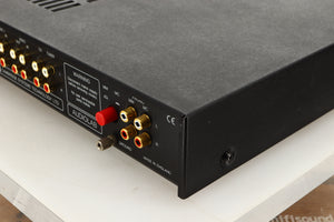 Rear right corner view of a used Audiolab 8000A Integrated Amplifier