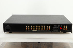 Rear view of a used Audiolab 8000C Pre Amplifier in Black finish