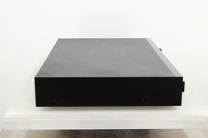 Side view of a used Audiolab 8000C Pre Amplifier in Black finish