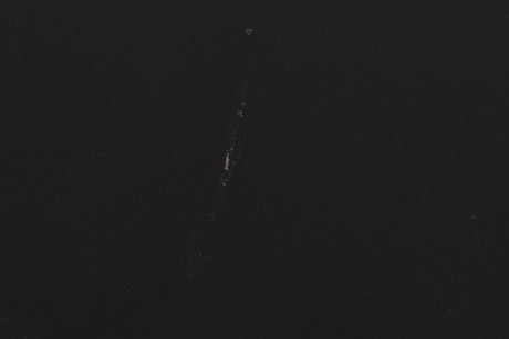 Close up of a used Audiolab 8000P Power Amplifier in a Black finish showing scratch on top