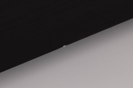 Close up of a used Audiolab 8000P Power Amplifier in a Black finish showing small blemish on front panel