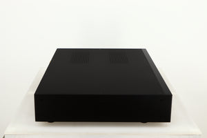 Left side view of a used Audiolab 8200CDQ CD Player in a black finish