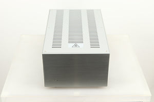 Top view of a used Audiolab 8200MB Monoblock Power Amplifiers in Silver finish 