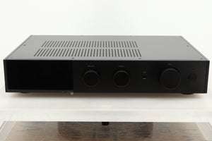 Front view of a used Audiolab 9000A Integrated Amplifier in Black