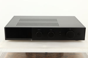 Front view of a used Audiolab 9000A Integrated Amplifier in Black finish