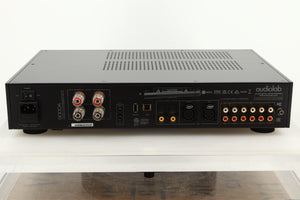 Rear view of a used Audiolab 9000A Integrated Amplifier in Black