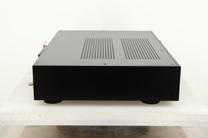 Side view of a used Audiolab 9000A Integrated Amplifier in Black