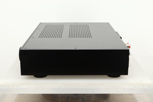 Side view of a used Audiolab 9000A Integrated Amplifier in Black