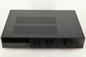 Top view of a used Audiolab 9000A Integrated Amplifier in Black