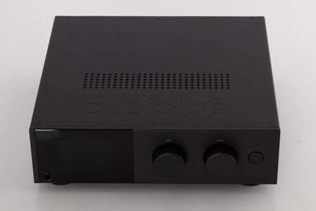 Top of a used Audiolab D9 Digital Analogue Converter in a Black finish