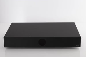 Front view of a used Audiolab DC Block 6 in a Black finish